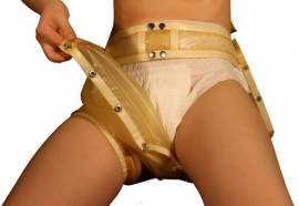 knpfbare Latex-Windelhalterhose -Lotus- - Bild vergrern 